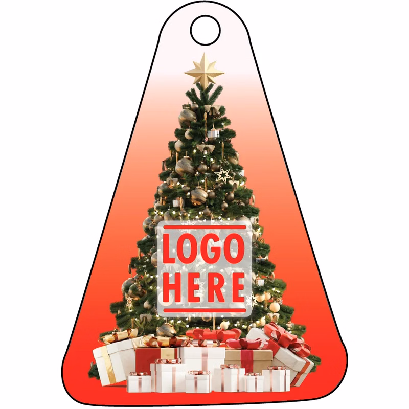 1/4" Recycled Wood Ornaments-Tree with Presents