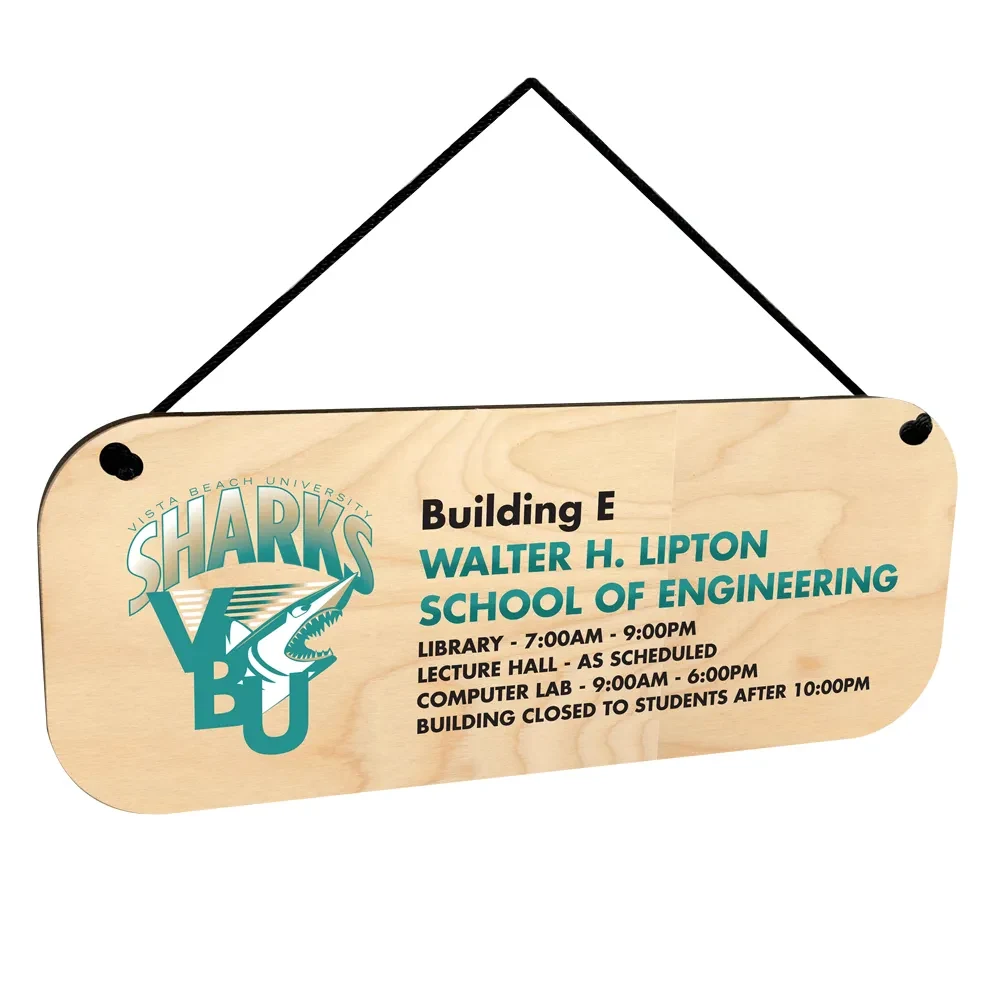 Ultra Vivid birch Hanging Wood Signs 1
