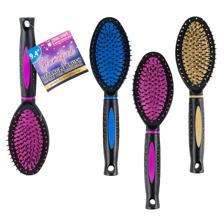 Oval Detangle Hairbrush Assorted - 9.4" 1