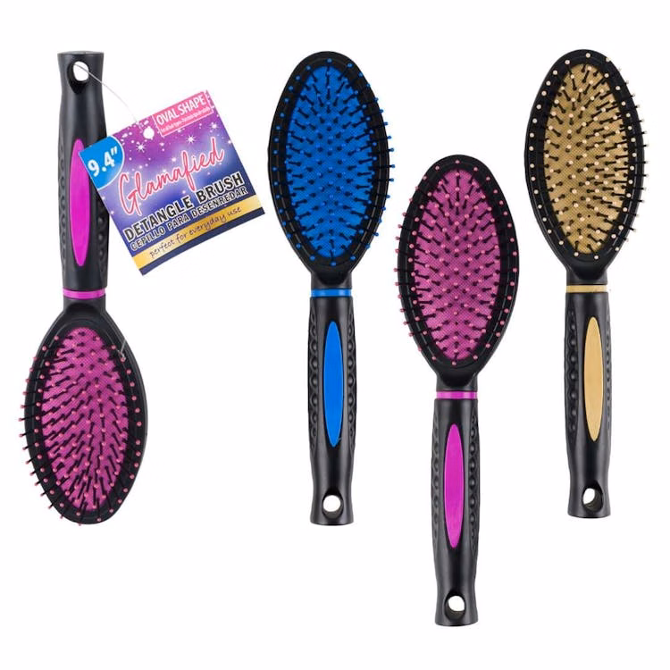 Oval Detangle Hairbrush Assorted - 9.4"
