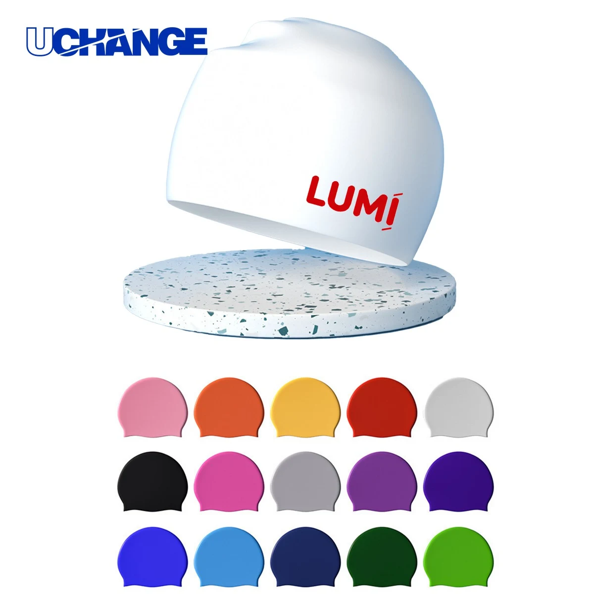 Silicone Swim Cap with Ear Protection 1