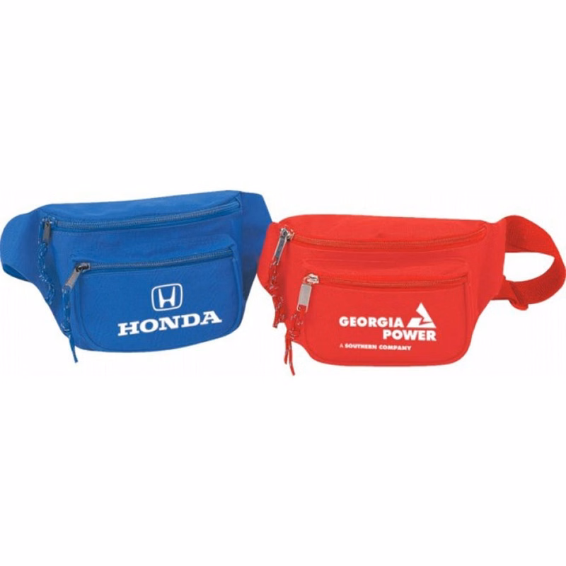 Fanny Packs - Black 2 Zippers