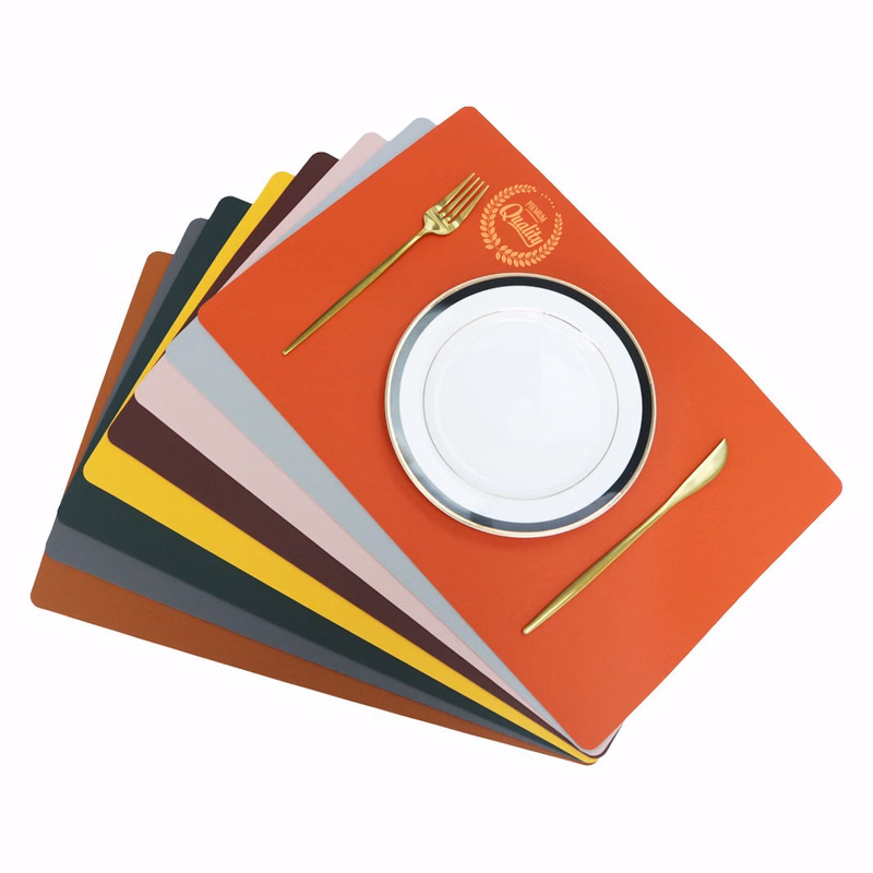 Minimalist Leather Placemat Waterproof Table Mat