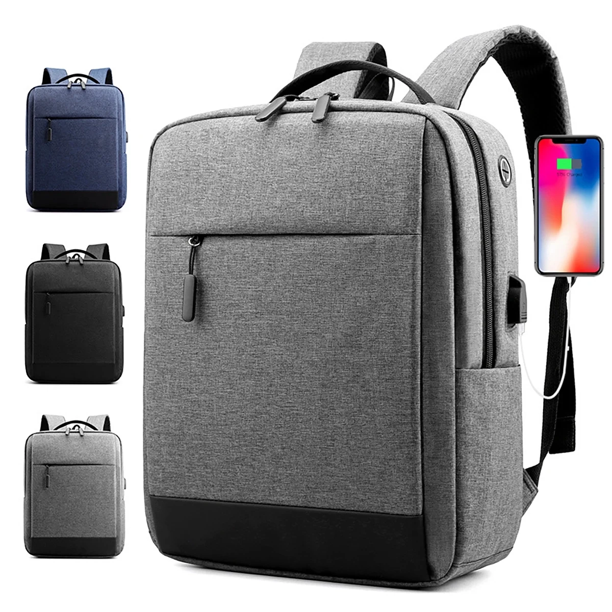Laptop Backpack With Earphone Jack And Usb Charging Port 1