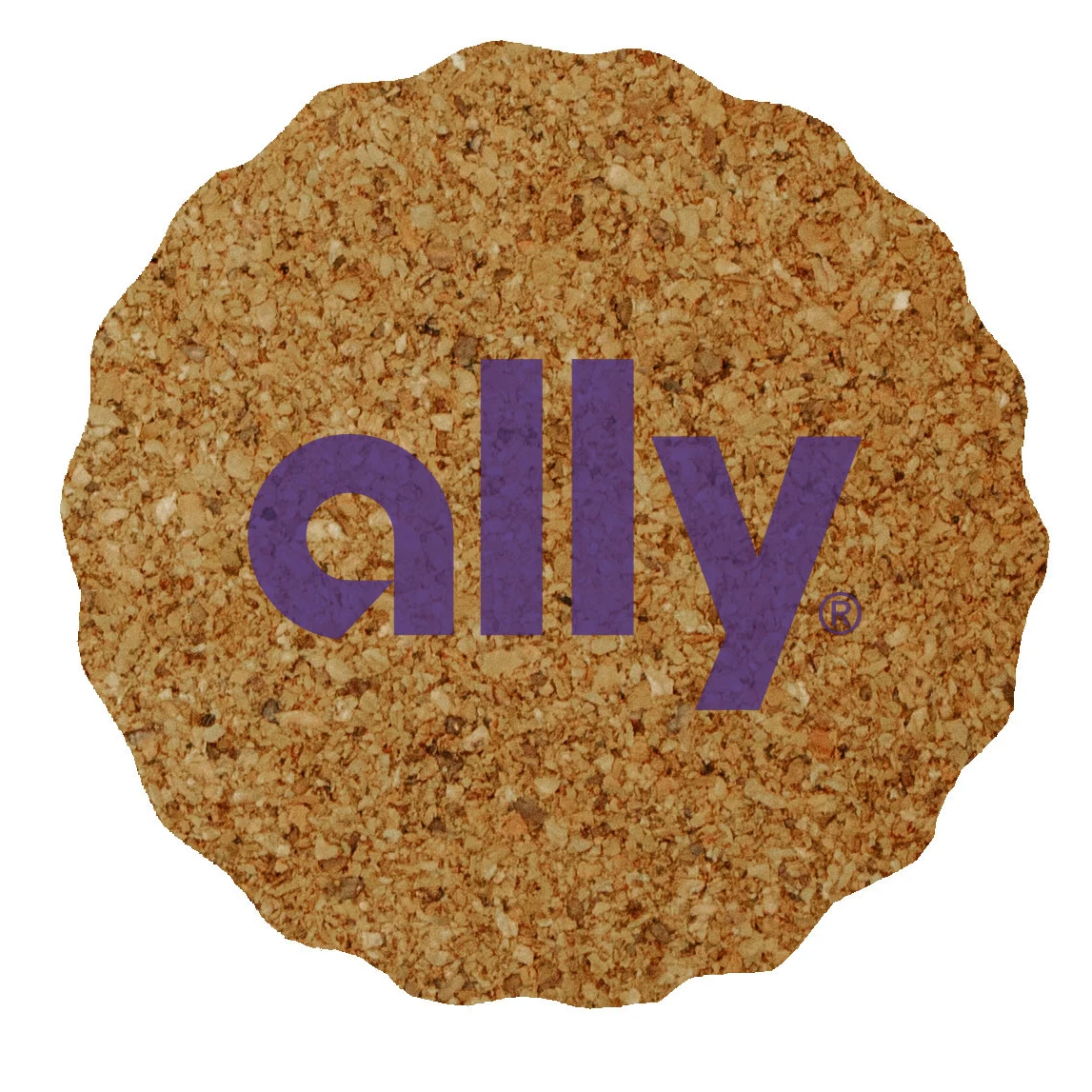 Cork Coaster, 3.625" Scalloped 1