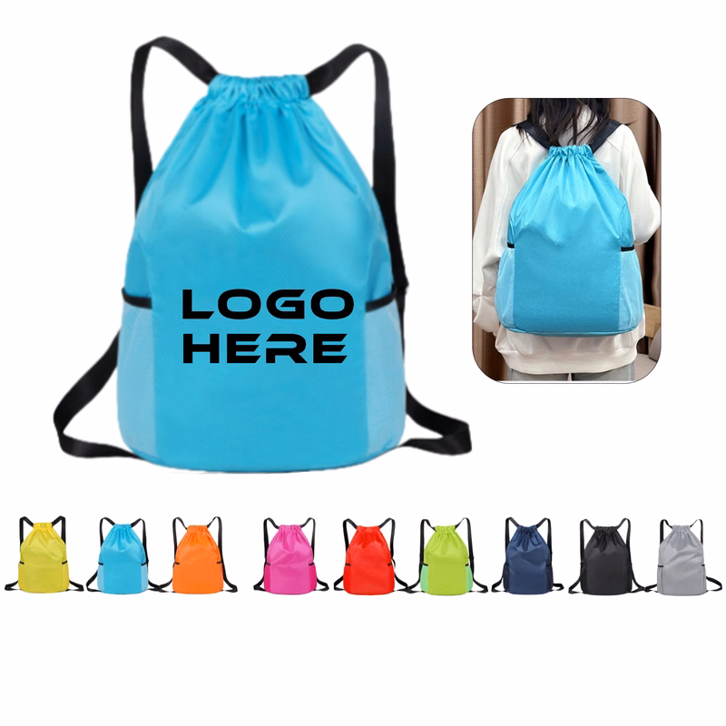 Outdoor Waterproof Women's sports Backpack drawstring bag