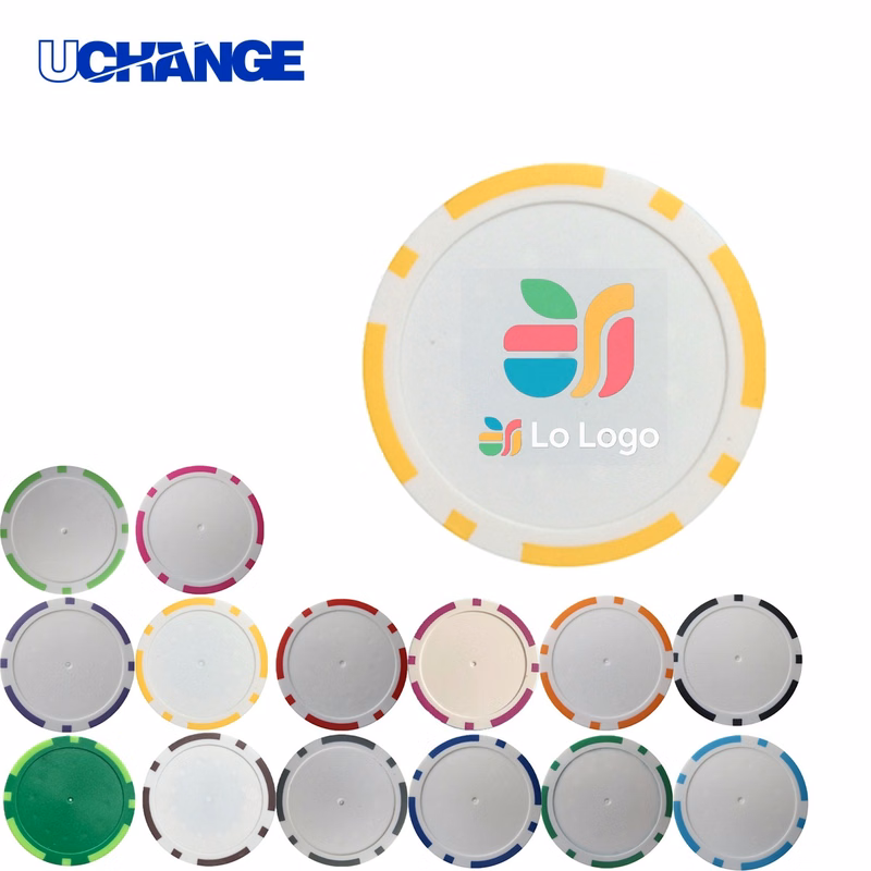Striped Blank Poker Chips for Customization