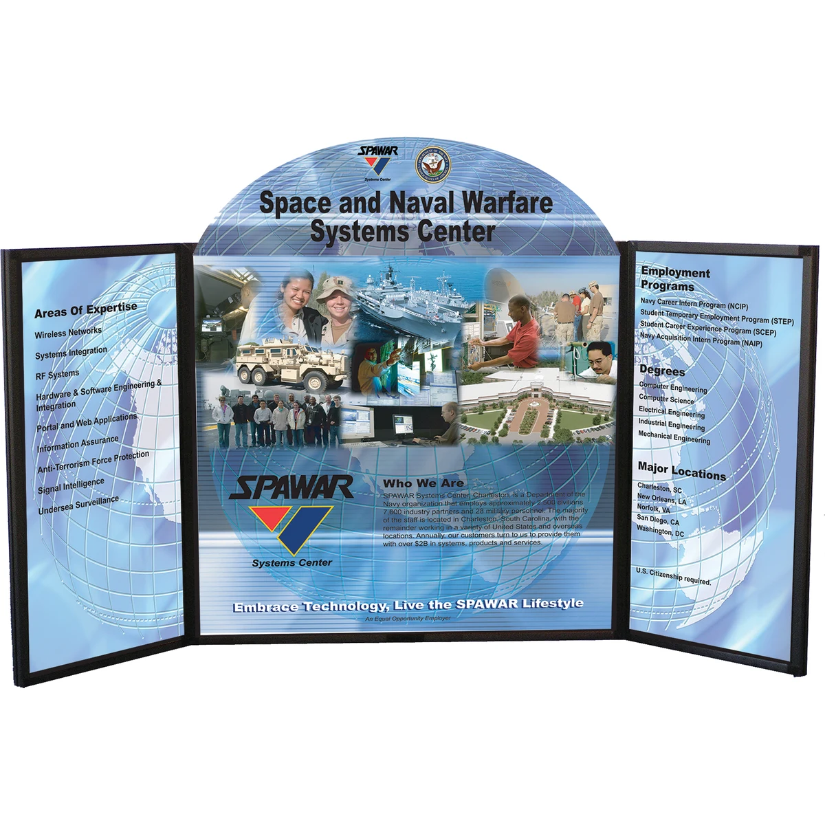 Voyager Maxi Panel Folding Panel Tabletop Display 1