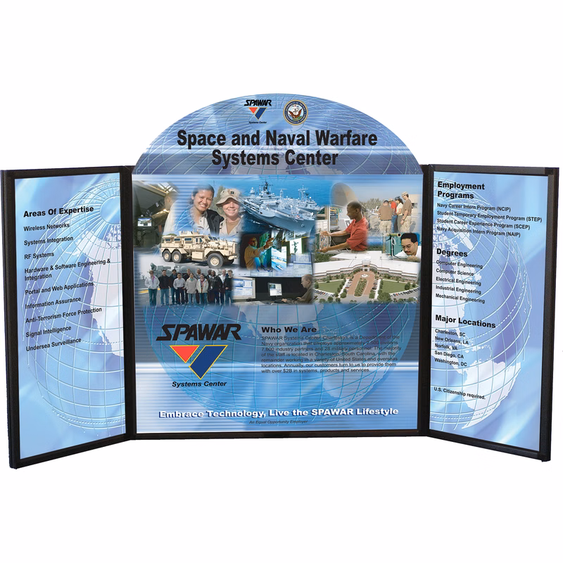 Voyager Maxi Panel Folding Panel Tabletop Display