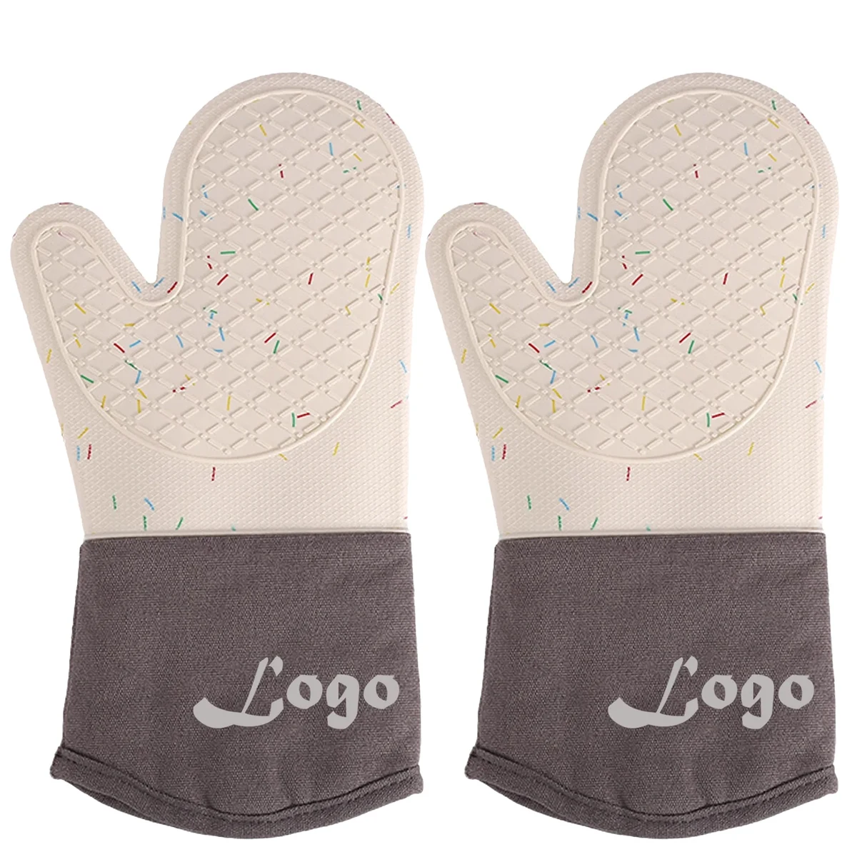Colorful Sprinkle Silicone Baking Mitt 1
