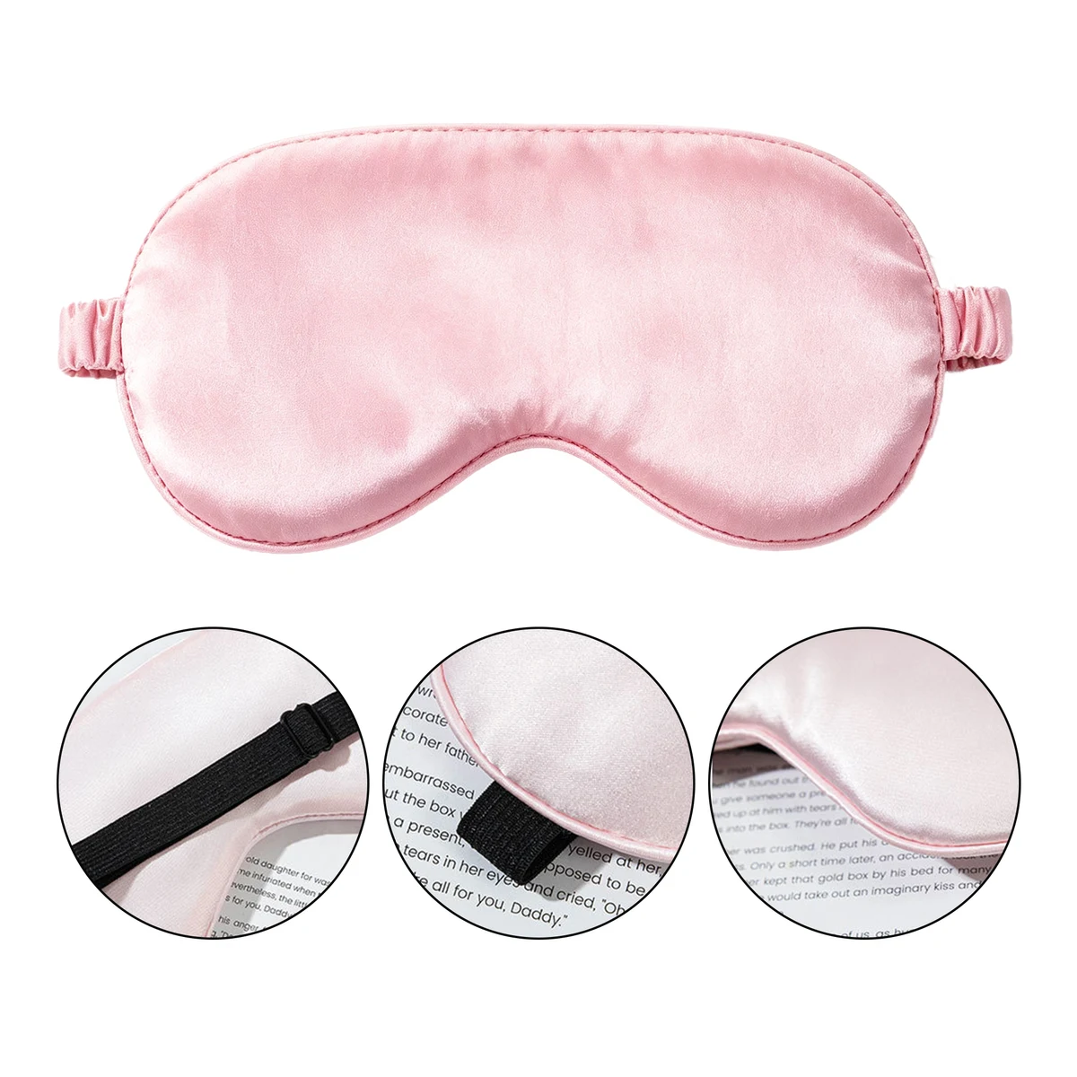 Ultra Soft Faux Silk Blackout Eye Mask 1
