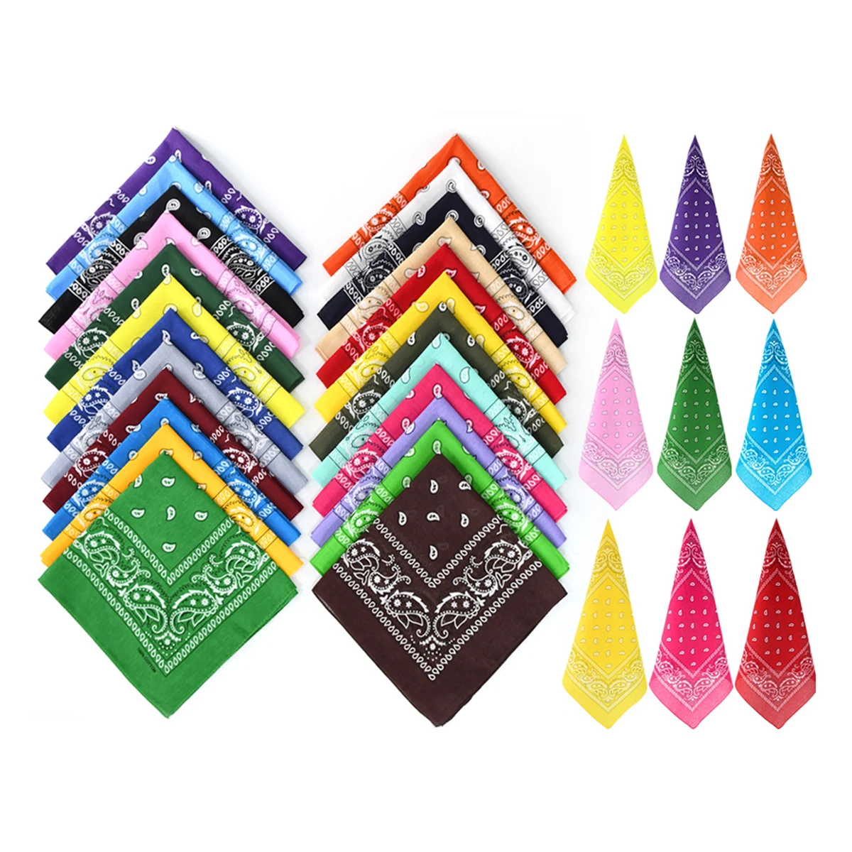 Full Color 22" Sublimation Square Bandanas 1