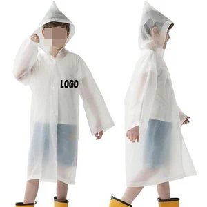 Reusable Kids Raincoat With Hood 1