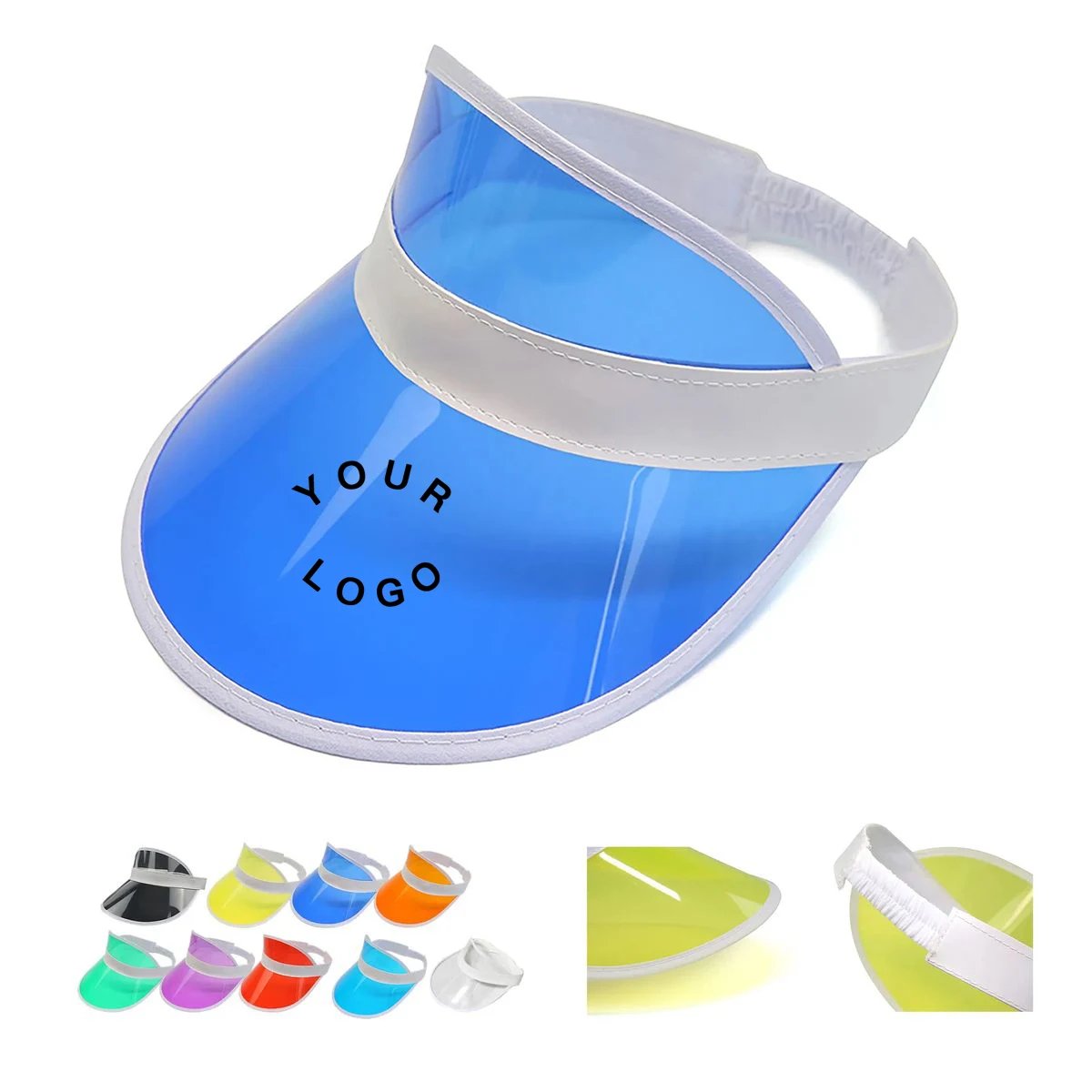 Eco Friendly PVC Visor Hat with Adjustable Fit 1