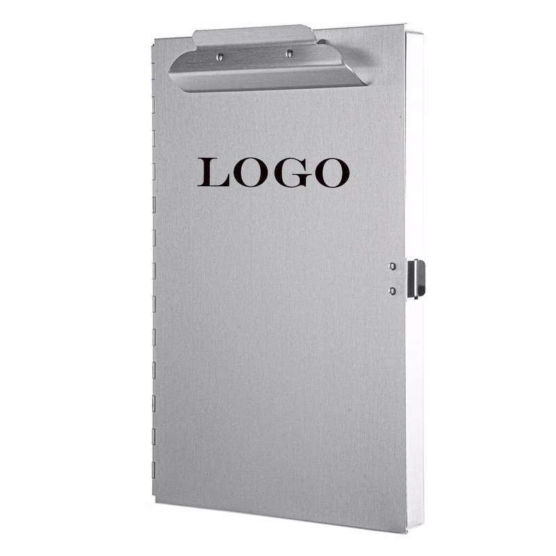 Durable Side Opening Aluminum Clipboard w/ Storage.