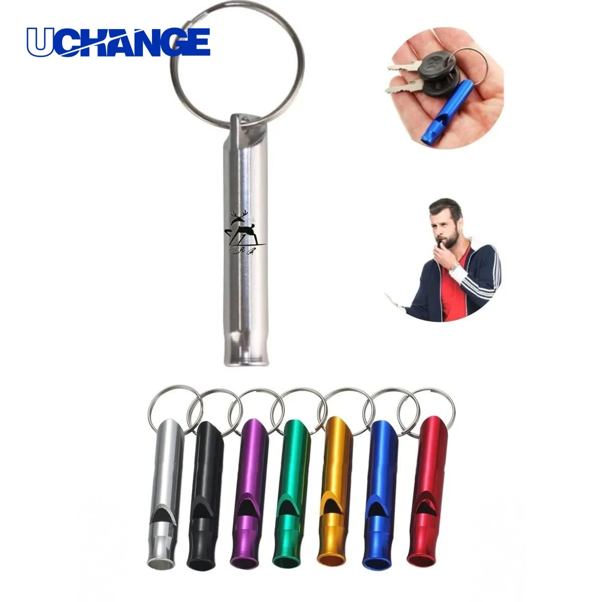 Emergency Survival Whistle Keychain Compact Safety Sound Tool 1