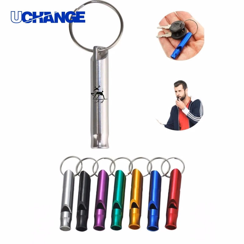 Emergency Survival Whistle Keychain Compact Safety Sound Tool