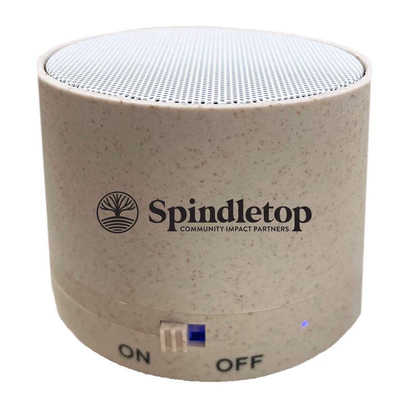Eco-Friendly Wheat Fiber Round Bluetooth Speaker