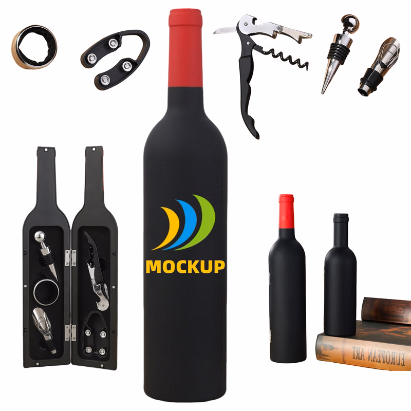 Red Wine Bottle Opener Set