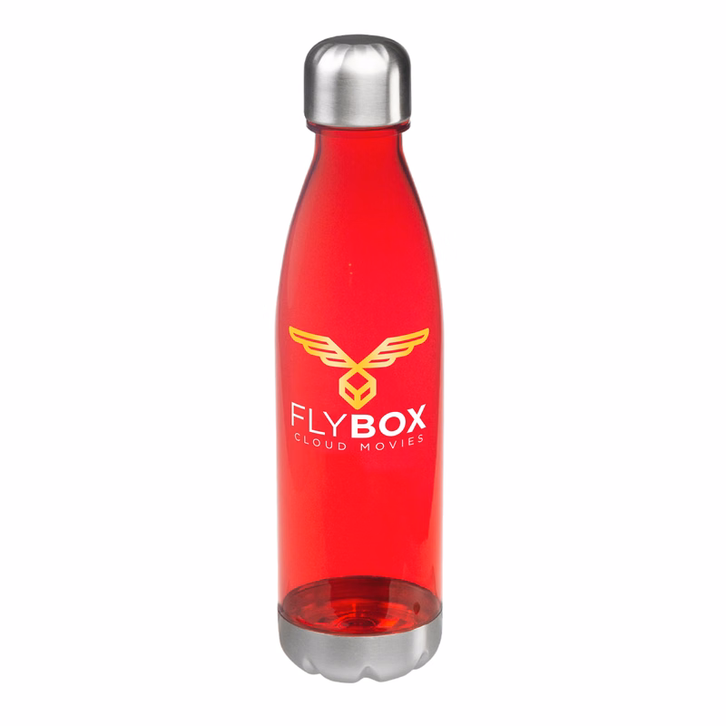 25 oz. Amphora Plastic Water Bottle (2 Color Imprint)