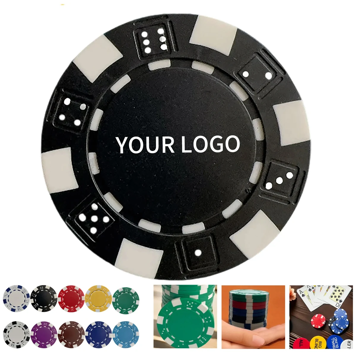 1.57 Inch ABS Poker Chip Practical for Games or Events 1