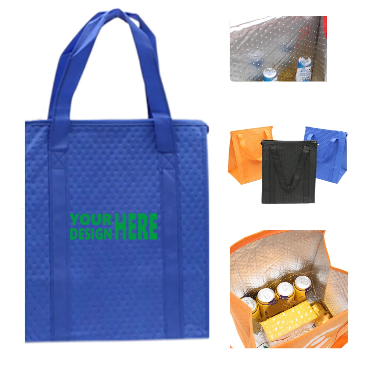 Reusable Insulated Tote Bag ®C Non-Woven Material 1