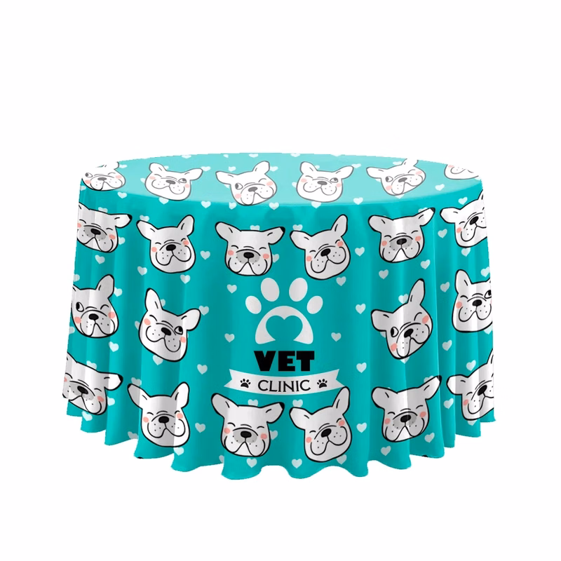 7.5' Circular Table Cover-Full Coverage-Sublimation