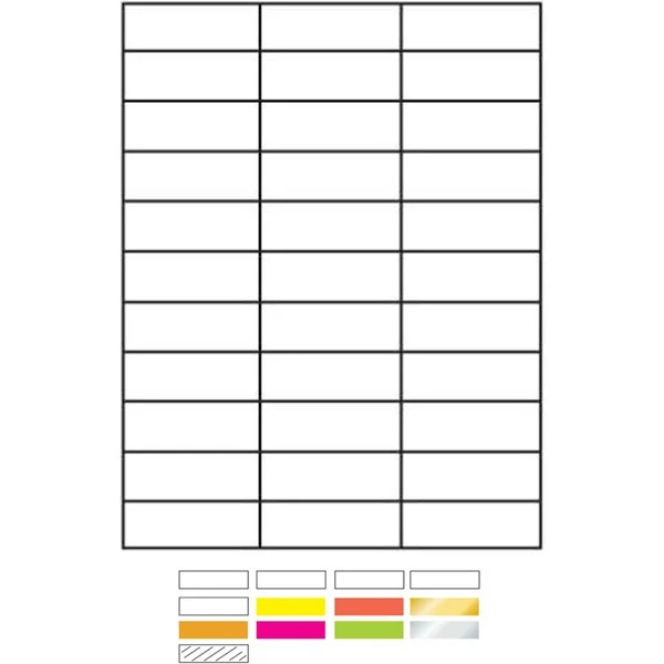 Laser Labels Printed (2-83/100"x1") 1