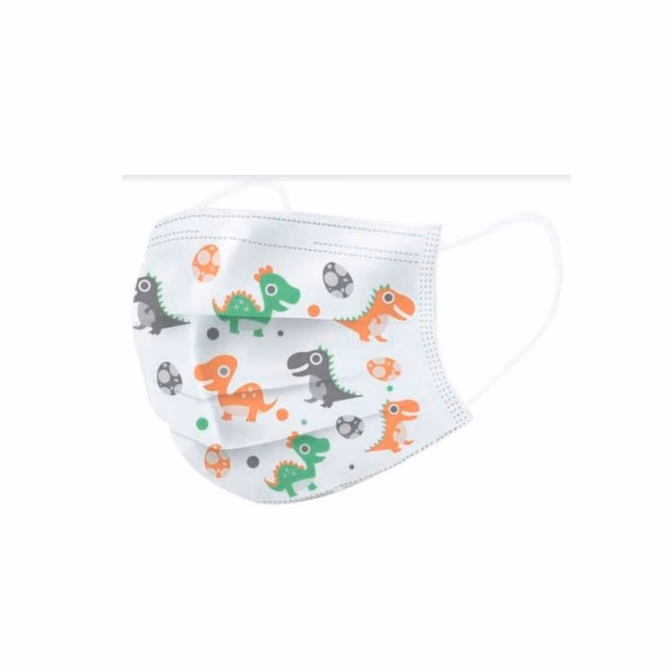 Children Masks with Dinosaur Design - 3 Ply