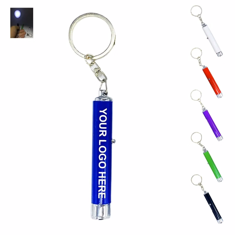 Metal Projection Light Keychain