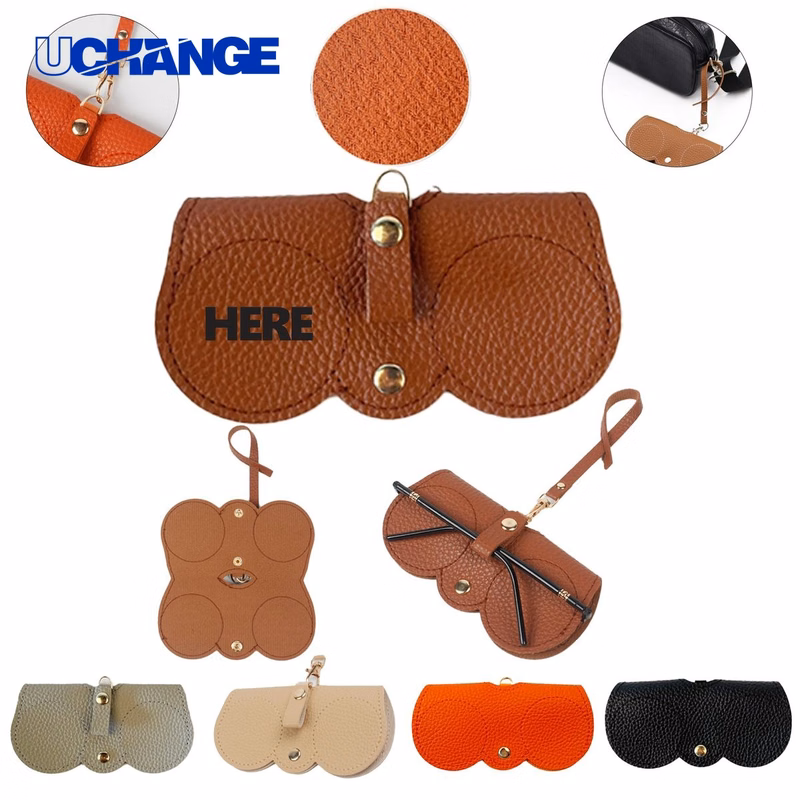 Eyewear PU Leather Soft Portable Sunglasses Case Organizer