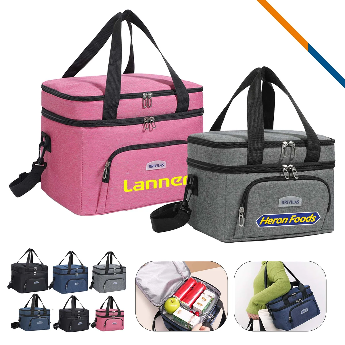 Vipit Double Layer PEVA Crossbody Cooler Bag 1