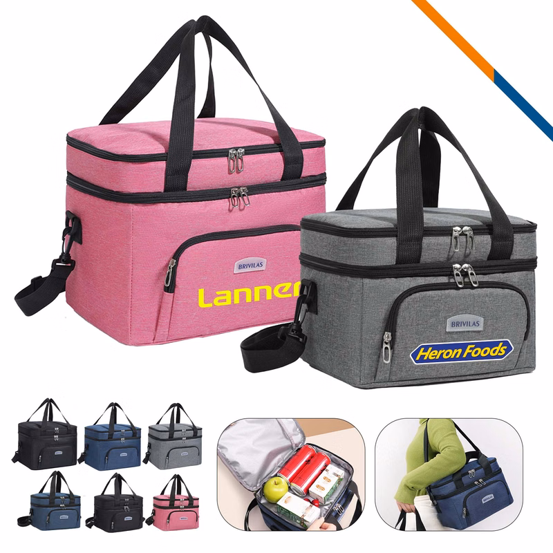 Vipit Double Layer PEVA Crossbody Cooler Bag