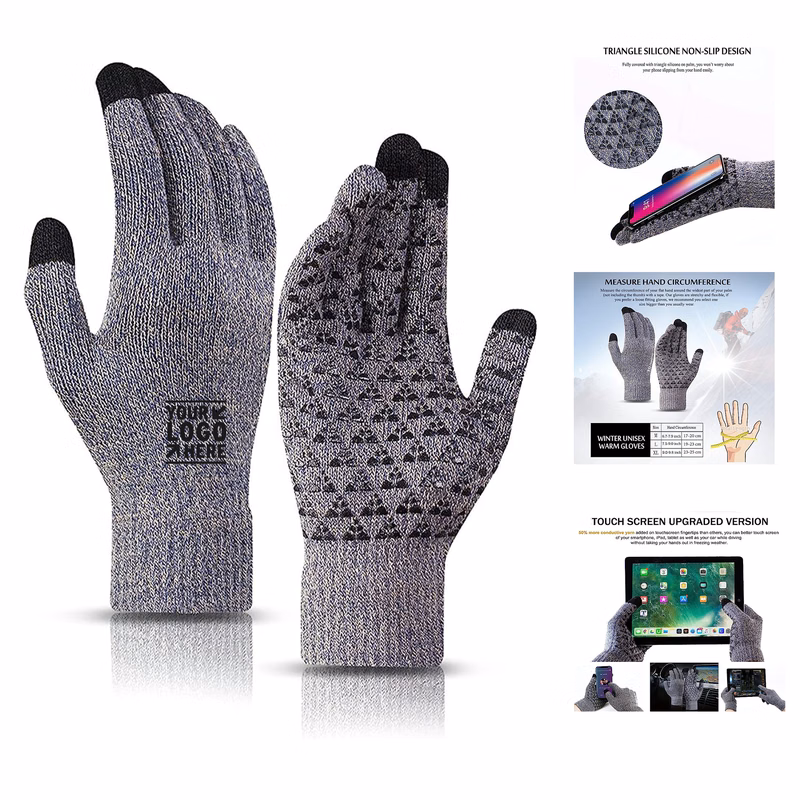 Touch Screen Cold Weather Thermal Warm Knit Glove