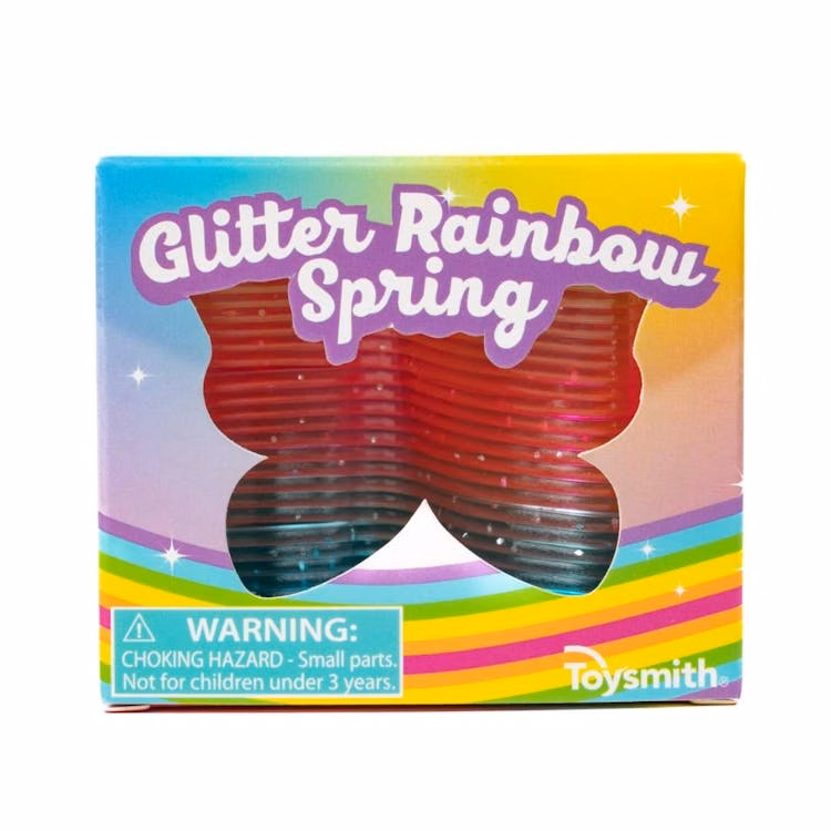 Glitter Rainbow Spring - Butterfly Shaped