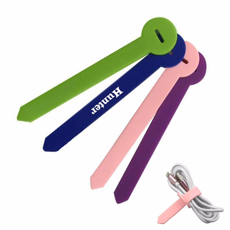 Silicone cable organizer data storage rope