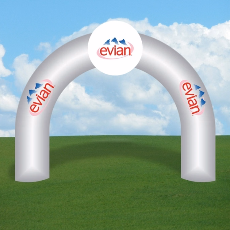 Inflatable Rainbow Arch - Curved Logo Full Digital