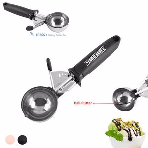 Stainless Steel Ice Cream Scoop Spoon With Putter Ergonomic Handle