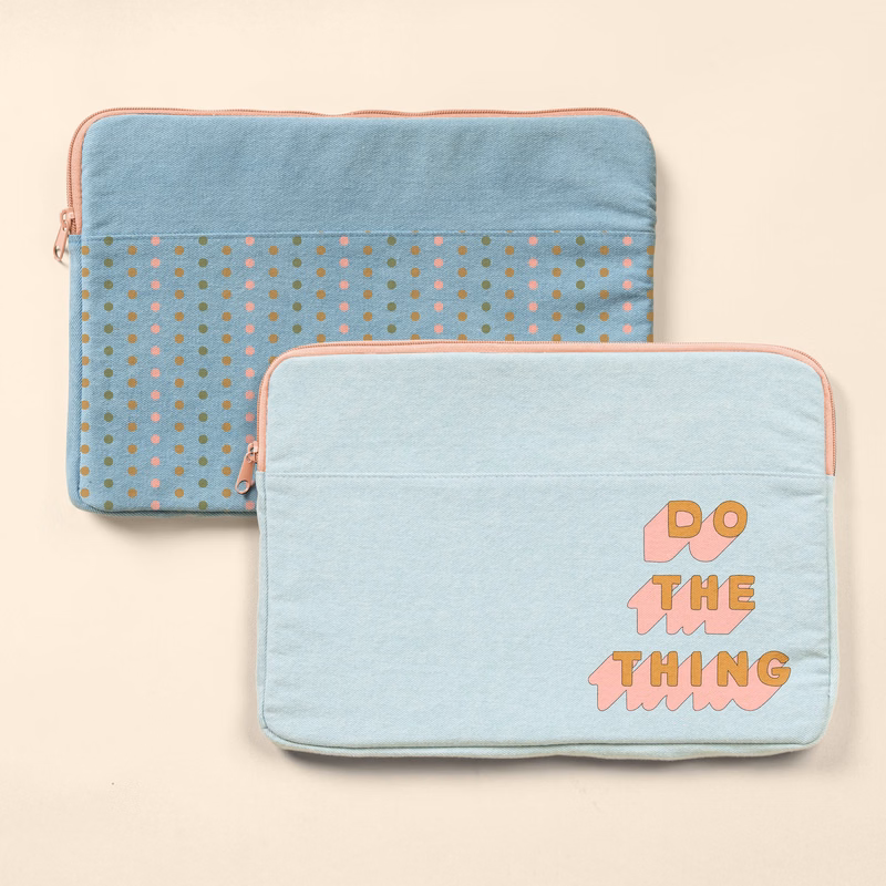 CONTINUED LAPTOP SLEEVES - DENIM - SMALL 13"