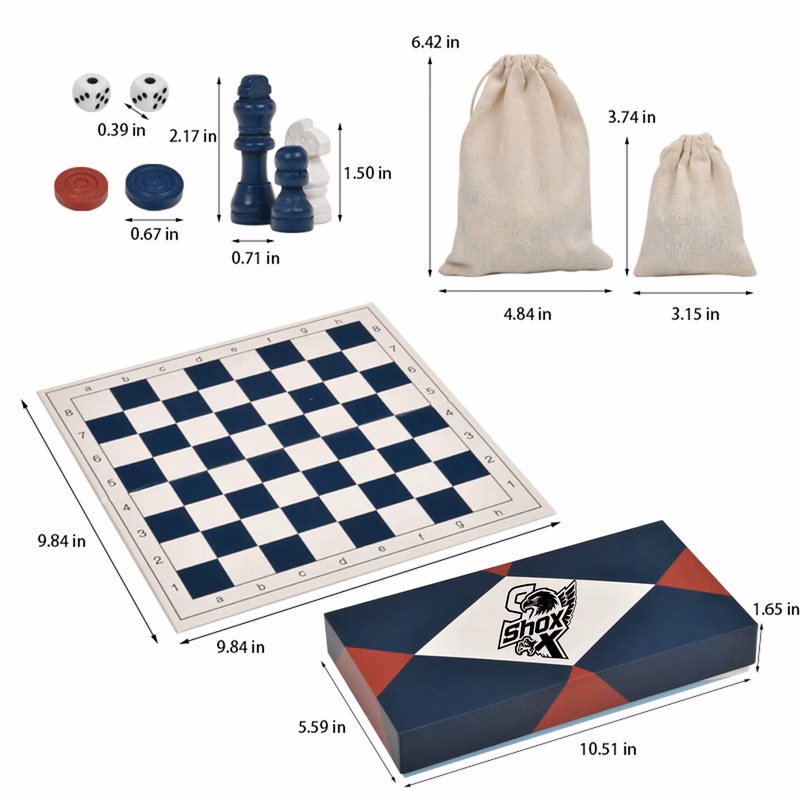 MOQ 5 MDF Copper-Coated Board Paper Folded Chessboard Chess