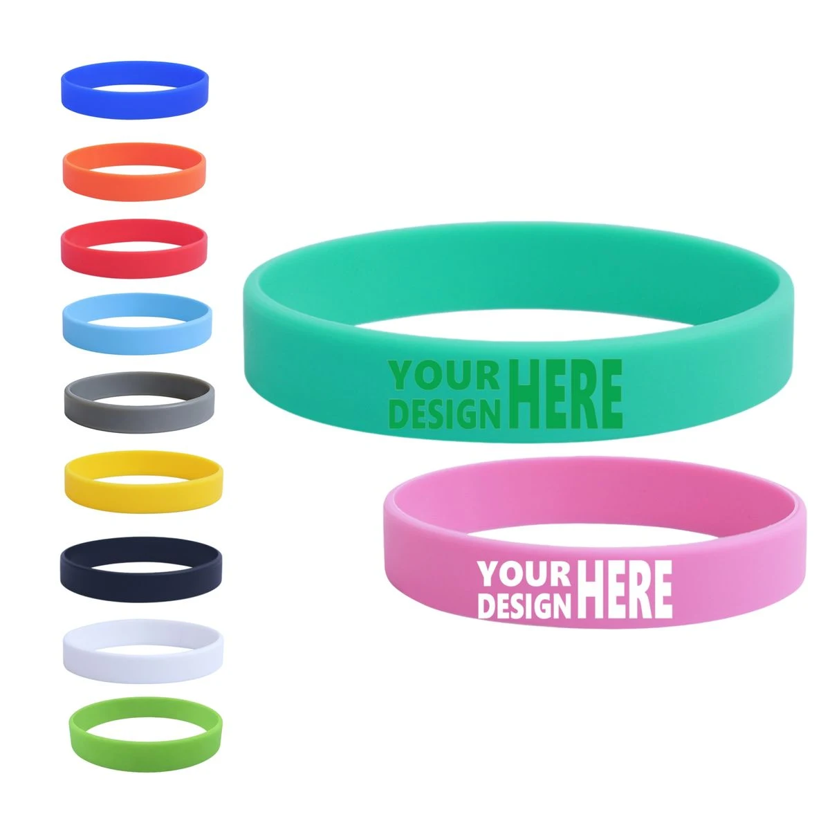 Multi Solid Color Silicone Wristband 1