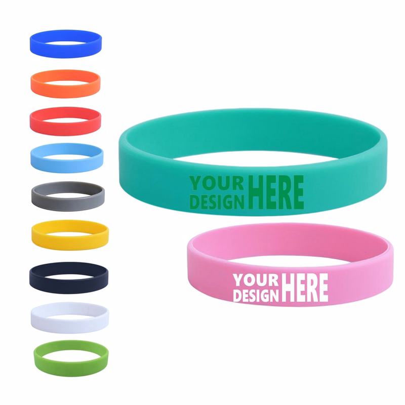 Multi Solid Color Silicone Wristband
