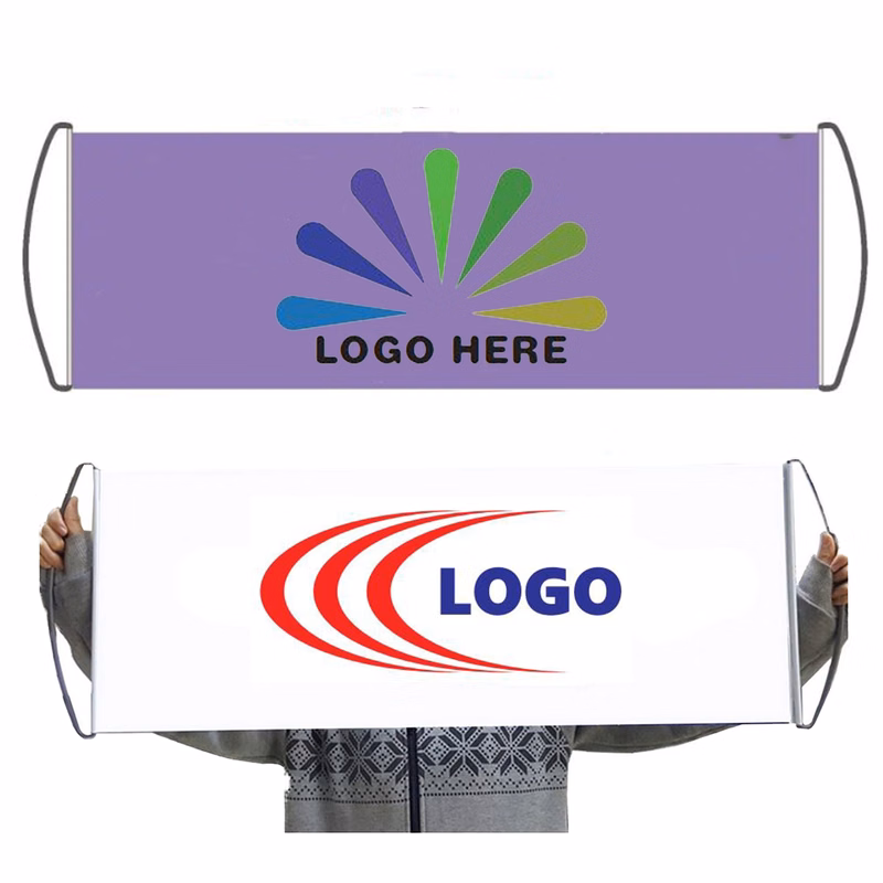 Full Color PET Hand Held Scroll Banner