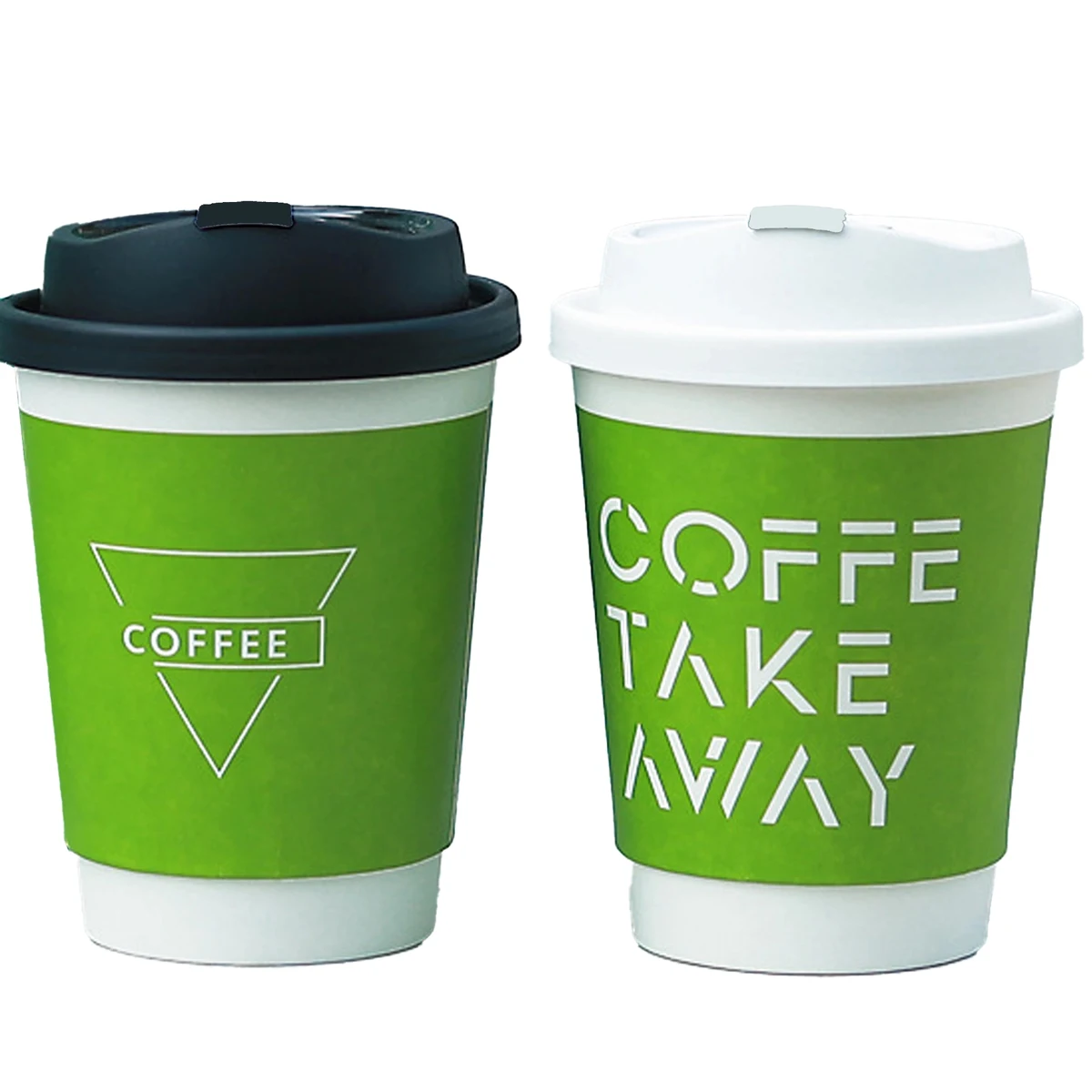 MOQ 500pcs 8 Oz Double-Walled Coffee Paper Cups With Lid 1