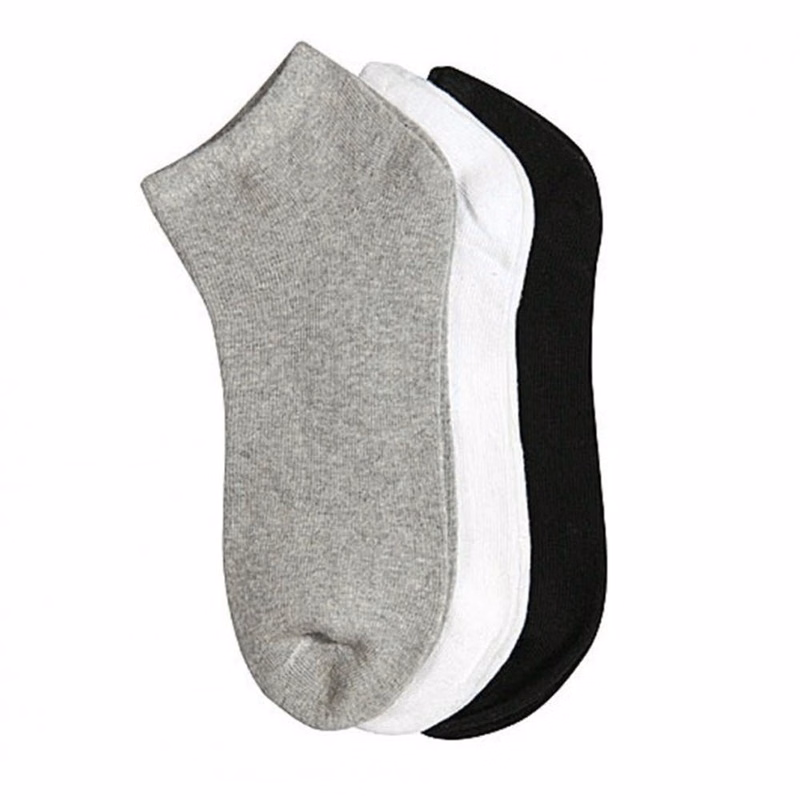 Toddlers' Ankle Socks - Gray/Black/White Size 2-3 years