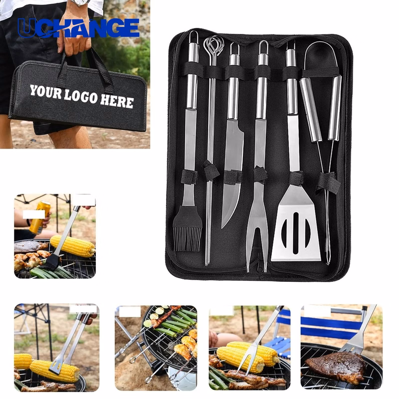 Stainless Steel BBQ Grill Accessory Set for Chefs