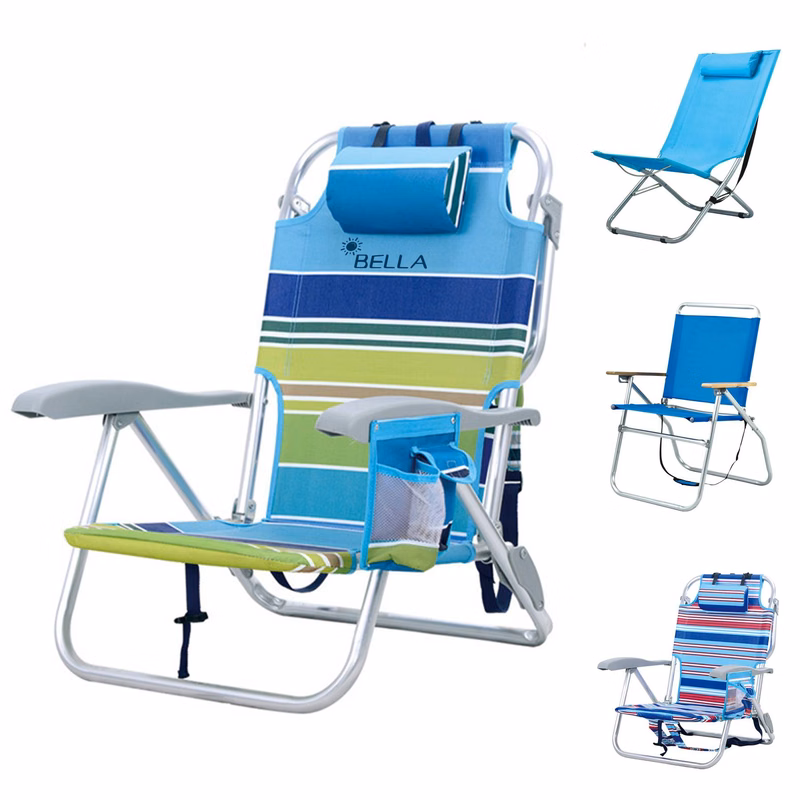 Metal Simple and portable deck chair