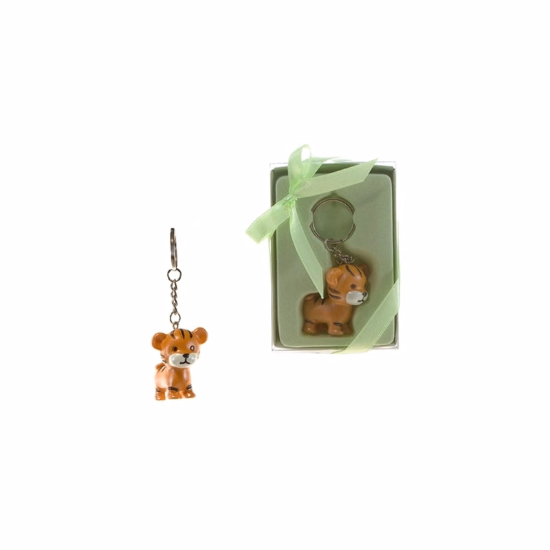 Baby Tiger Key Chains - Gift Box Ribbon