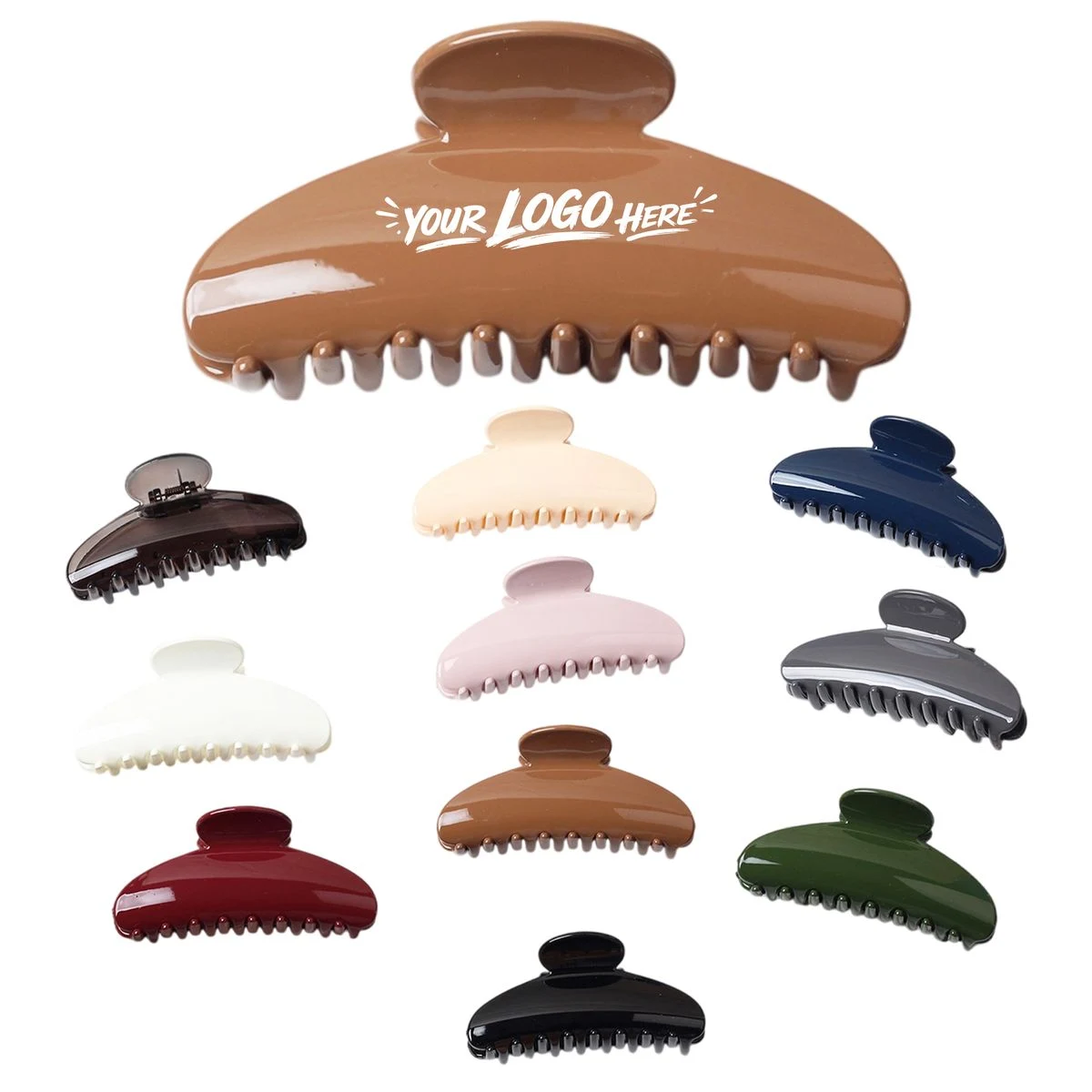 Glossy Half Moon Hair Claw Clip 1