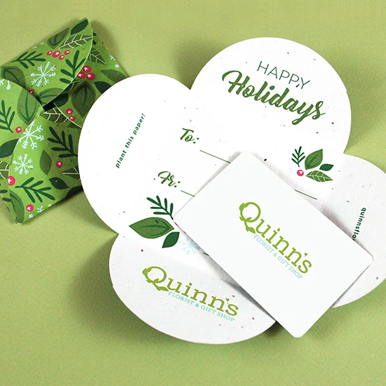 Plantable Holiday Petal Gift Card Holders 1